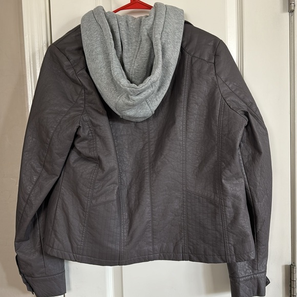 Women’s J2 leather hoodie jacket XL - Picture 6 of 6